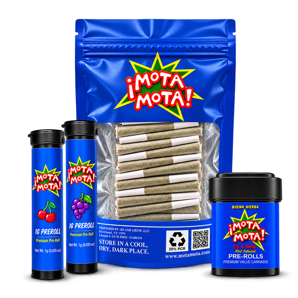 Mota Mota infused preroll product collection